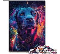 Rompecabezas Galaxy Labrador para Adolescentes, 1000 Piezas, Juego Familiar antiestrés, desafío difícil, Gran Regalo y Juguete (26x38cm)