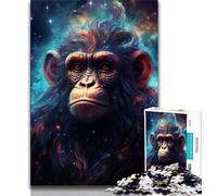 Rompecabezas Galaxy Monkey de 1000 Piezas para Adolescentes Ayuda a ejercitar el Cerebro Juguetes adictivos para Cultivar la Paciencia Un Gran Regalo (38x26cm)