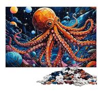 Rompecabezas Galaxy Octopus de 1000 Piezas para Adultos, Rompecabezas difíciles, navideño y decoración del hogar, 50x75cm/19,68x29,52 Pulgadas.