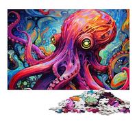 Rompecabezas Galaxy Octopus de 1000 Piezas para Adultos. Rompecabezas difíciles para Adultos navideño y decoración del hogar. 26x38cm/10,23x14,96 Pulgadas.