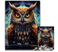 Rompecabezas Galaxy Owl de 1000 Piezas para Adultos, de cartón, Ideal para Actividades Familiares, Juegos de ingenio, decoración del hogar y Regalos navideños, 26x38cm/10,23x14,96 Pulgadas.