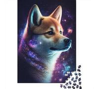 Rompecabezas Galaxy Shiba Inu de 1000 Piezas para Adultos y Adolescentes a Partir de 12 años. Regalos de Nochebuena (38 x 26 cm).