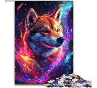 Rompecabezas Galaxy Shiba Inu para Adultos, 1000 Piezas, Apto para Mayores de 14 años Ideas de Regalos para Mejorar la Memoria 26x38cm
