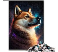 Rompecabezas Galaxy Shiba Inu para Adultos, 1000 Piezas ¡Cada Pieza es única! Juego Familiar desafiante (26x38cm)