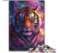 Rompecabezas Galaxy Tiger de 1000 Piezas para Adolescentes, a Partir de 14 años, Divertidos Juegos, Actividades en casa, Regalos de cumpleaños y de Viaje (26x38cm)