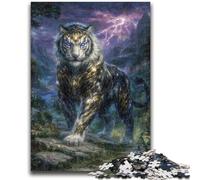 Rompecabezas Galaxy Tiger de 1000 Piezas para Adultos y Adolescentes Juguetes educativos, antiestrés, Ideal para Decorar tu Escritorio (38x26cm)