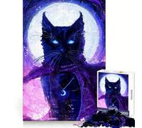 Rompecabezas Gato Hechicero de 1000 Piezas para Adolescentes, Juego de lógica, Entretenimiento, Piezas de colección de Arte de Corte preciso (50x75cm)
