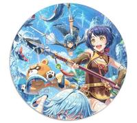 Rompecabezas Genshin Impact Chongyun de 1000 Piezas para Adultos, Rompecabezas Redondos de 1000 Piezas para Adultos, Regalo de desafío Mental, Actividad educativa para Adolescentes, 67,5 x 67,5 cm