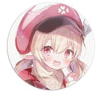 Rompecabezas Genshin Impact Klee para Adultos, 1000 Piezas, Redondo, para Actividades Familiares, Juegos de ingenio, decoración del hogar, Regalo navideño, 67,5 x 67,5 cm