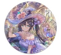 Rompecabezas Genshin Impact Mona de 1000 Piezas, Rompecabezas Redondo de 1000 Piezas, Ideal para Parejas, Navidad, Año Nuevo y San Valentín, 67,5 x 67,5 cm.