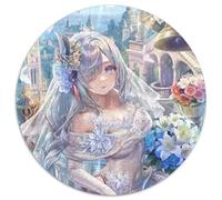 Rompecabezas Genshin Impact Shenhe de 1000 Piezas para Adultos, Rompecabezas Redondo para Adolescentes, Juego Interactivo Familiar, Regalo de desafío, 1000 Piezas (67,5x67,5cm)