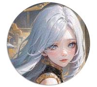 Rompecabezas Genshin Impact Shenhe para Adultos, 1000 Piezas, Redondo, para Principiantes, Ideal para cumpleaños y Regalos navideños, 67,5 x 67,5 cm