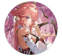 Rompecabezas Genshin Impact Yae Miko de 1000 Piezas, Regalo, Rompecabezas Redondo de 1000 Piezas, Actividades Divertidas en casa, Regalo de cumpleaños, Regalos de Viaje, 67,5 x 67,5 cm