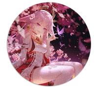 Rompecabezas Genshin Impact Yae Miko de 1000 Piezas, Rompecabezas Redondo de 1000 Piezas, Ideal para Parejas, Navidad, Año Nuevo y San Valentín, 67,5 x 67,5 cm.