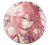 Rompecabezas Genshin Impact Yae Miko para Adultos, 1000 Piezas, desafiantes, Manualidades para Toda la Familia, cumpleaños y festividades, 67,5 x 67,5 cm