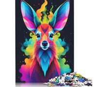 Rompecabezas geométrico de Ciervo ratón de Colores, Rompecabezas Rectangular de Papel Entrelazado preciso para Adultos y niños, 1000 Piezas (75 x 50 cm)