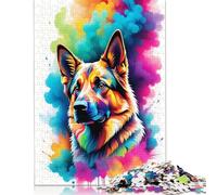 Rompecabezas geométrico de Colores para aliviar el estrés, 100% cartón Reciclado, Ideal para Adultos y niños, 1000 Piezas (26 x 38 cm)