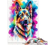 Rompecabezas geométrico de Pastor de Colores, Divertido para Toda la Familia, de cartón 100% Reciclado, para niños y Adultos a Partir de 12 años, 1000 Piezas (75 x 50 cm)
