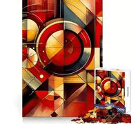 Rompecabezas geométrico Vibrante de 1000 Piezas para Adolescentes Bienestar Mental, Ocio Relajado, Bordes definidos Regalo conmovedor (38x52cm)