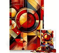 Rompecabezas geométrico Vibrante de 1000 Piezas para Adolescentes Claridad Mental, distracción Suave, Cierre (38x26cm)