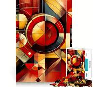 Rompecabezas geométrico Vibrante de 1000 Piezas para Adolescentes Juego para estimular la Mente Ensamblaje Firme y Seguro Actividad Divertida para Toda la Familia (50x75cm)