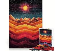 Rompecabezas geométricos estelares para Adolescentes, 1000 Piezas, Juguete Inteligente, Tiempo Libre, Corte preciso, Regalo de Temporada 50x75cm
