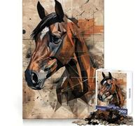 Rompecabezas geométricos parciales de Caballos para Adultos, 1000 Piezas, Juguete Intelectual, Juego Relajante, decoración de Pared (38x26cm)