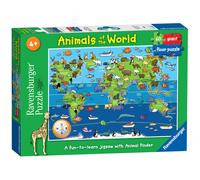 Rompecabezas Gigante Ravensburger Animales Del Mundo, 60 Piezas