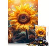 Rompecabezas Girasol Amanecer para Adultos, 1000 Piezas, Rompecabezas Mental, Relajante, Divertido, Ensamblaje de Imágenes, Cálida Sorpresa 38x26cm