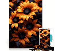 Rompecabezas Girasol de 1000 Piezas para Adolescentes, Juguete para ejercitar la Mente, relajación Mental, diseño, Montaje, Lista de Deseos de Papá Noel 38x26cm