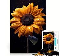 Rompecabezas Girasol de 1000 Piezas para Adultos Regalo Ideal para ejercitar la Mente Juguete para Relajarse Arte para armar Regalo Memorable 38x26cm