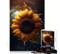 Rompecabezas Girasol Galaxia Vía Láctea de 1000 Piezas para Adolescentes Juguete de lógica Clara Pasatiempo Tranquilo Corte Perfecto Regalo clásico 38x52cm