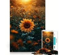 Rompecabezas Girasol para Adolescentes, 1000 Piezas, Juguete Lógico para Familias, Borde Premium 38x52cm