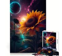 Rompecabezas Girasol Tierra Galaxia 1000 Piezas para Adolescentes Rompecabezas Sólido Lógico Juguete Diversión y Calma Corte de Precisión Artículo de Deseo de Santa Claus 50x75cm