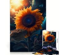 Rompecabezas Girasol Tierra Sol Luna para Adultos 1000 Piezas Juguete de lógica Afilada para armar Divertido Corte preciso Regalo Memorable 50x75cm
