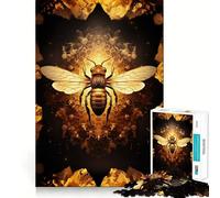 Rompecabezas Golden Bee de 1000 Piezas para Adolescentes Juguete para ejercitar la Mente Regalo Original para una escapada Tranquila 38x26cm