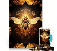 Rompecabezas Golden Bee de 1000 Piezas para Adultos, Juguete de lógica Mental, diversión Tranquila, Corte Firme, Regalo preciado 50x75cm