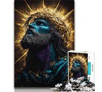 Rompecabezas Golden Fantasy Jesus de 1000 Piezas para Adolescentes, Juego Familiar antiestrés, desafío difícil, Regalo de Amigo Secreto 75x50cm