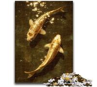 Rompecabezas Golden Koi de 1000 Piezas para Adolescentes, Ideal para Pasar el rato en casa Cada Pieza es única Juego desafiante y Divertido para Toda la Familia (50x75cm)