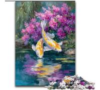 Rompecabezas Golden Koi para Adultos, 1000 Piezas, Juego difícil y desafiante, Ideal para Jugar en Familia, Ideal para cumpleaños y Navidad (50x75cm)