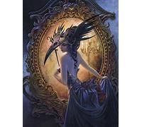 Rompecabezas góticos de fantasía para Adultos - Máscara de la Rosa Negra - Rompecabezas místico de 1000 Piezas - Rompecabezas de Arte mágico - Hecho en Gran Bretaña.