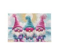 Rompecabezas grande de gnomo con purpurina, juguete para burlas cerebrales mayores, diversión y arte de pared perfecto, juegos de cerebro duro, regalos para papá, mamá, rompecabezas para adultos, 500