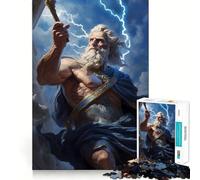 Rompecabezas Griego de Zeus de 1000 Piezas para Adultos,Juego de concentración Mental,Manualidades de Corte de Alta precisión,Actividad para Fortalecer los Lazos Familiares (38x52cm)