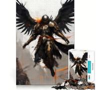 Rompecabezas Guerrero Ángel para Adultos,1000 Piezas,Estimulación Mental,Juego de Corte Preciso,Alineación, Actividad para Fortalecer los Vínculos con los Seres Queridos (38x26cm)