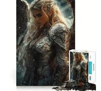 Rompecabezas Guerrero Angélico de 1000 Piezas para Adolescentes Desarrolla la Mente y la diversión Tamaño Uniforme Piezas precisas Actividad Relajante para Grupos en Interiores (50x75cm)