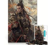 Rompecabezas Guerrero con Espada para Adultos 1000 Piezas Juego de Concentración Mental Corte de Precisión Bordes Lisos Un Reto Divertido para Pasar el Tiempo (50x75cm)