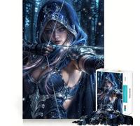 Rompecabezas Guerrero de Invierno,1000 Piezas,Entrenamiento cognitivo,Piezas Perfectamente encajables,Regalo de cumpleaños,Juguete para ejercitar la Mente (38x26cm)