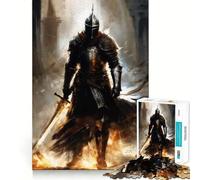 Rompecabezas Guerrero de la Oscuridad de 1000 Piezas para Adolescentes Entrenamiento de Memoria Diversión conexión Limpia y sin interrupciones Actividad Relajante para Grupos en Interiores (38x26cm)