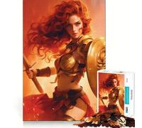 Rompecabezas Guerrero del Amazonas de 1000 Piezas para Adultos Divertido Juego de Memoria Requiere un Trabajo de Corte Experto Actividad Relajante para Grupos en Interiores (50x75cm)