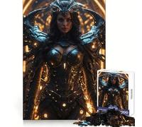 Rompecabezas Guerrero del Futuro, 1000 Piezas, para Adolescentes Desarrolla la Capacidad de razonamiento Entretenimiento Bordes limpios Regalo de Invierno (50x75cm)